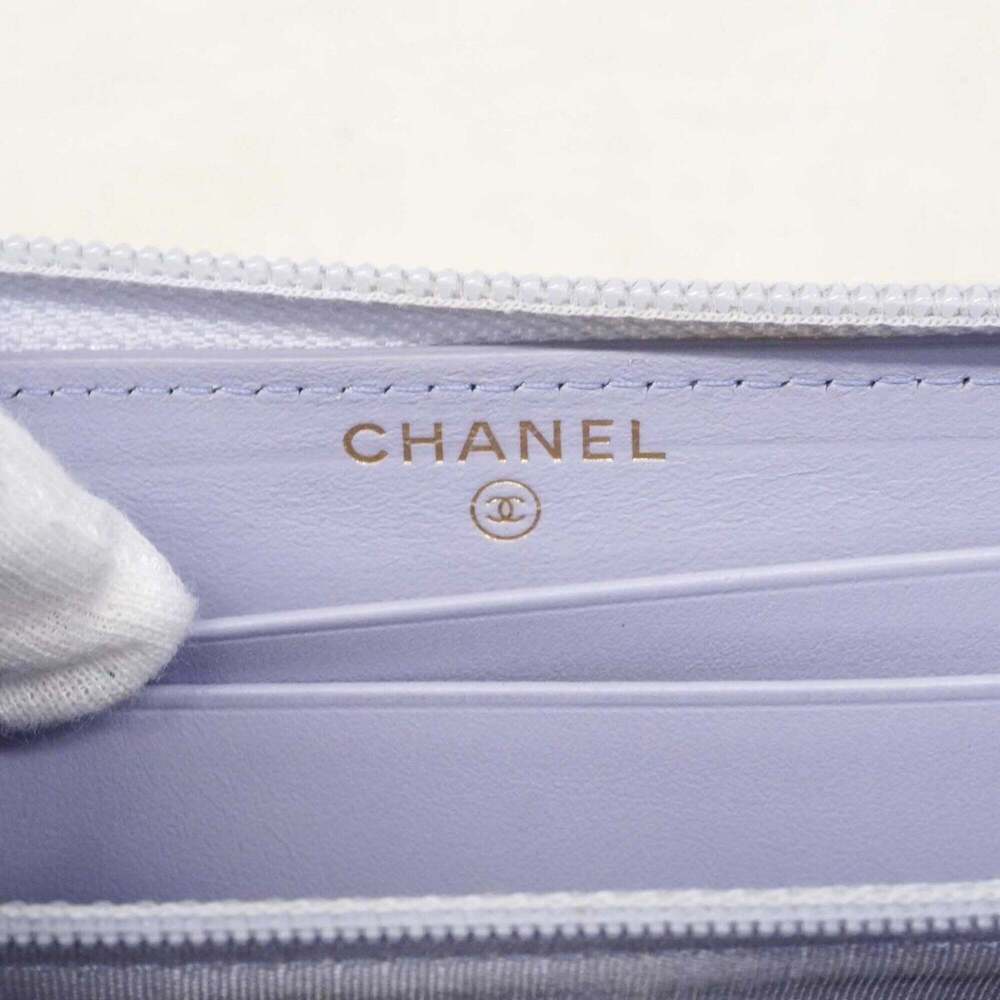 CHANEL Authentic Purple Caviar Leather Wallet - Picture 5 of 10